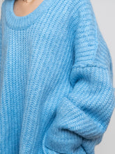 Load image into Gallery viewer, FREE PEOPLE x Blue soft Off-Shoulder Sweater Dress (M-XL)