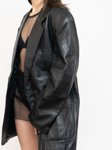Vintage x Black Leather Blazer (S-L)