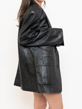 Load image into Gallery viewer, Vintage x Black Leather Blazer (S-L)