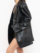 Load image into Gallery viewer, Vintage x Black Leather Blazer (S-L)