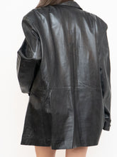 Load image into Gallery viewer, Vintage x Black Leather Blazer (S-L)