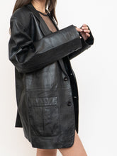Load image into Gallery viewer, Vintage x Black Leather Blazer (S-L)