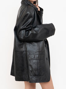 Vintage x Black Leather Blazer (S-L)