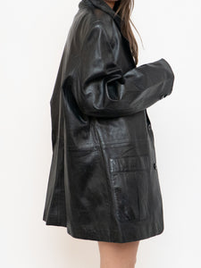 Vintage x Black Leather Blazer (S-L)