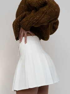 Deadstock x Modern White Pleated Mini Skort (XXS, XS)