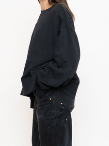 NIKE x Black, White Cropped Crewneck (S-2XL)