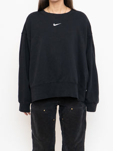 NIKE x Black, White Cropped Crewneck (S-2XL)