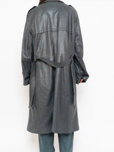 Load image into Gallery viewer, Vintage x Made in Canada x Wool-Lined Grey Leather Trench (S-L)