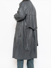 Load image into Gallery viewer, Vintage x Made in Canada x Wool-Lined Grey Leather Trench (S-L)