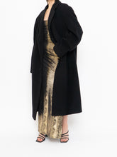 Load image into Gallery viewer, Vintage x Black Wool-Blend Long Blazer Coat (S-XL)