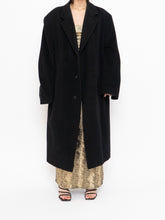 Load image into Gallery viewer, Vintage x Black Wool-Blend Long Blazer Coat (S-XL)