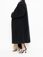 Load image into Gallery viewer, Vintage x Black Wool-Blend Long Blazer Coat (S-XL)