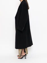 Load image into Gallery viewer, Vintage x Black Wool-Blend Long Blazer Coat (S-XL)