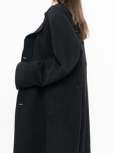 Load image into Gallery viewer, Vintage x Black Wool-Blend Long Blazer Coat (S-XL)
