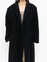 Load image into Gallery viewer, Vintage x Black Wool-Blend Long Blazer Coat (S-XL)