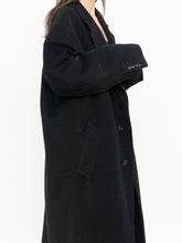 Load image into Gallery viewer, Vintage x Black Wool-Blend Long Blazer Coat (S-XL)