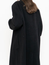 Load image into Gallery viewer, Vintage x Black Wool-Blend Long Blazer Coat (S-XL)