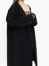 Load image into Gallery viewer, Vintage x Black Wool-Blend Long Blazer Coat (S-XL)