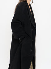 Load image into Gallery viewer, Vintage x Black Wool-Blend Long Blazer Coat (S-XL)