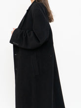 Load image into Gallery viewer, Vintage x Black Wool-Blend Long Blazer Coat (S-XL)