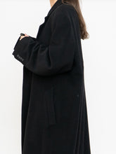 Load image into Gallery viewer, Vintage x Black Wool-Blend Long Blazer Coat (S-XL)