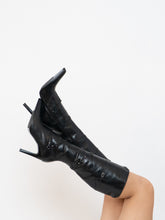 Load image into Gallery viewer, Vintage x Made in Brazil x PEGABO Black Buckled Leather Boot (6)