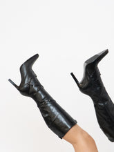 Load image into Gallery viewer, Vintage x Made in Brazil x PEGABO Black Buckled Leather Boot (6)