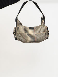 Vintage x RALPH LAUREN Houndstooth Nylon Buckled Purse
