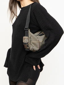 Vintage x RALPH LAUREN Houndstooth Nylon Buckled Purse