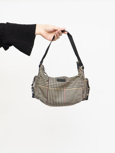 Vintage x RALPH LAUREN Houndstooth Nylon Buckled Purse