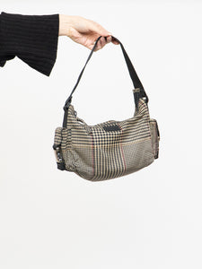 Vintage x RALPH LAUREN Houndstooth Nylon Buckled Purse