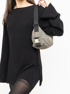 Vintage x RALPH LAUREN Houndstooth Nylon Buckled Purse