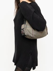 Vintage x RALPH LAUREN Houndstooth Nylon Buckled Purse