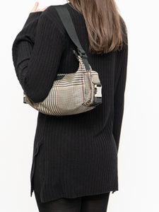 Vintage x RALPH LAUREN Houndstooth Nylon Buckled Purse