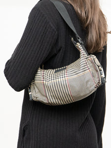 Vintage x RALPH LAUREN Houndstooth Nylon Buckled Purse
