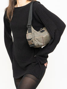 Vintage x RALPH LAUREN Houndstooth Nylon Buckled Purse
