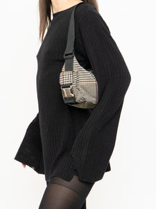 Vintage x RALPH LAUREN Houndstooth Nylon Buckled Purse