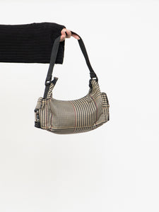 Vintage x RALPH LAUREN Houndstooth Nylon Buckled Purse