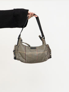 Vintage x RALPH LAUREN Houndstooth Nylon Buckled Purse