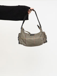 Vintage x RALPH LAUREN Houndstooth Nylon Buckled Purse