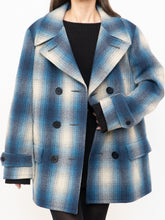 Load image into Gallery viewer, RALPH LAUREN POLO x Blue Plaid Wool-Blend Coat (XS-L)