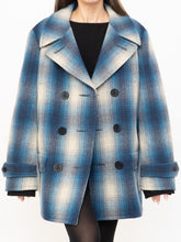 Load image into Gallery viewer, RALPH LAUREN POLO x Blue Plaid Wool-Blend Coat (XS-L)