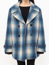Load image into Gallery viewer, RALPH LAUREN POLO x Blue Plaid Wool-Blend Coat (XS-L)