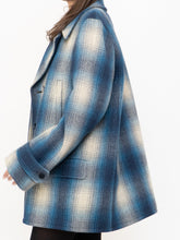 Load image into Gallery viewer, RALPH LAUREN POLO x Blue Plaid Wool-Blend Coat (XS-L)