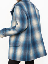 Load image into Gallery viewer, RALPH LAUREN POLO x Blue Plaid Wool-Blend Coat (XS-L)