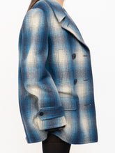 Load image into Gallery viewer, RALPH LAUREN POLO x Blue Plaid Wool-Blend Coat (XS-L)