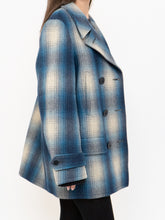 Load image into Gallery viewer, RALPH LAUREN POLO x Blue Plaid Wool-Blend Coat (XS-L)