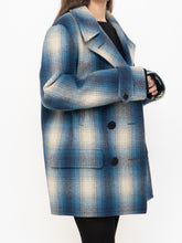 Load image into Gallery viewer, RALPH LAUREN POLO x Blue Plaid Wool-Blend Coat (XS-L)