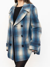 Load image into Gallery viewer, RALPH LAUREN POLO x Blue Plaid Wool-Blend Coat (XS-L)