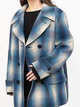 Load image into Gallery viewer, RALPH LAUREN POLO x Blue Plaid Wool-Blend Coat (XS-L)